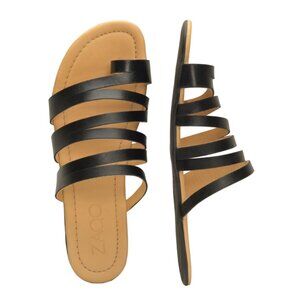 ZAQQ FLAQE Black German Minimalist Barefoot Strappy Sandals 41 R (10)